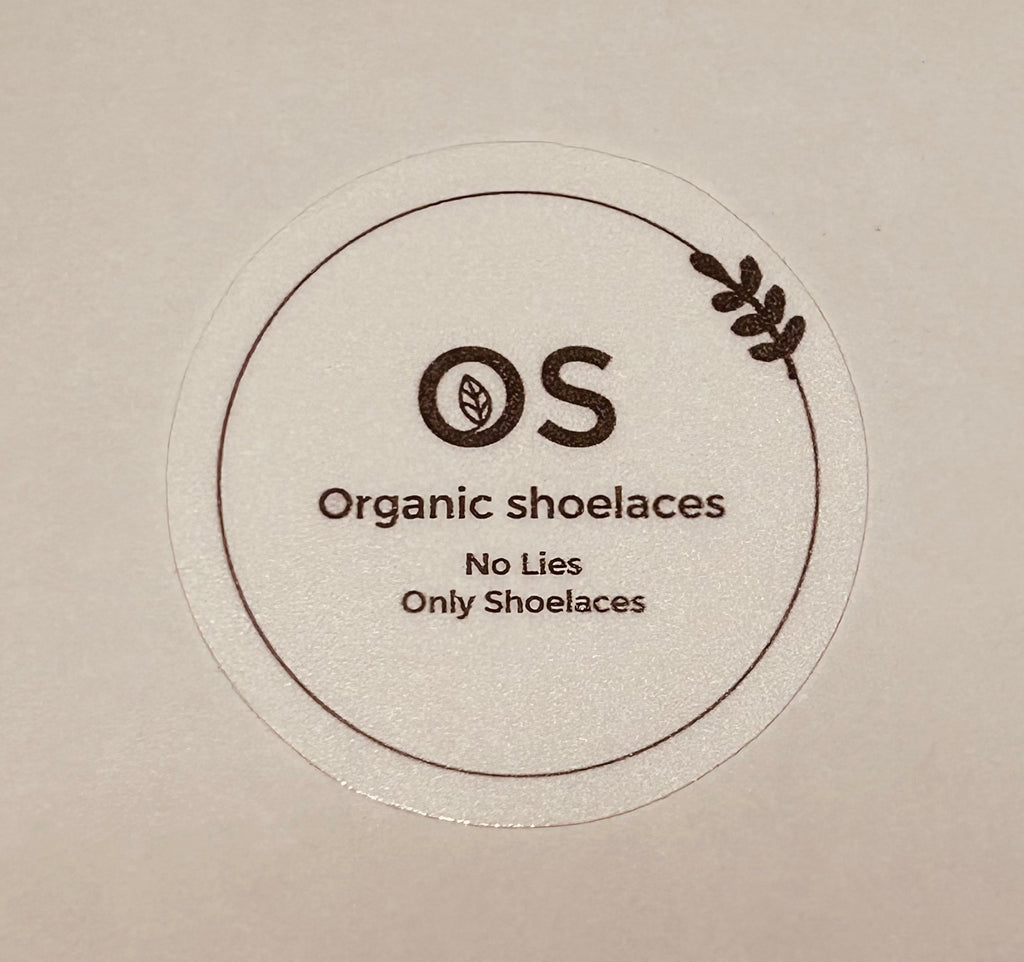 Organic Shoelaces Sticker