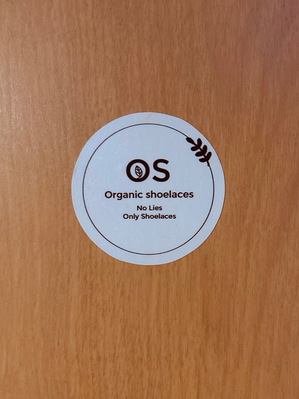 Organic Shoelaces Sticker